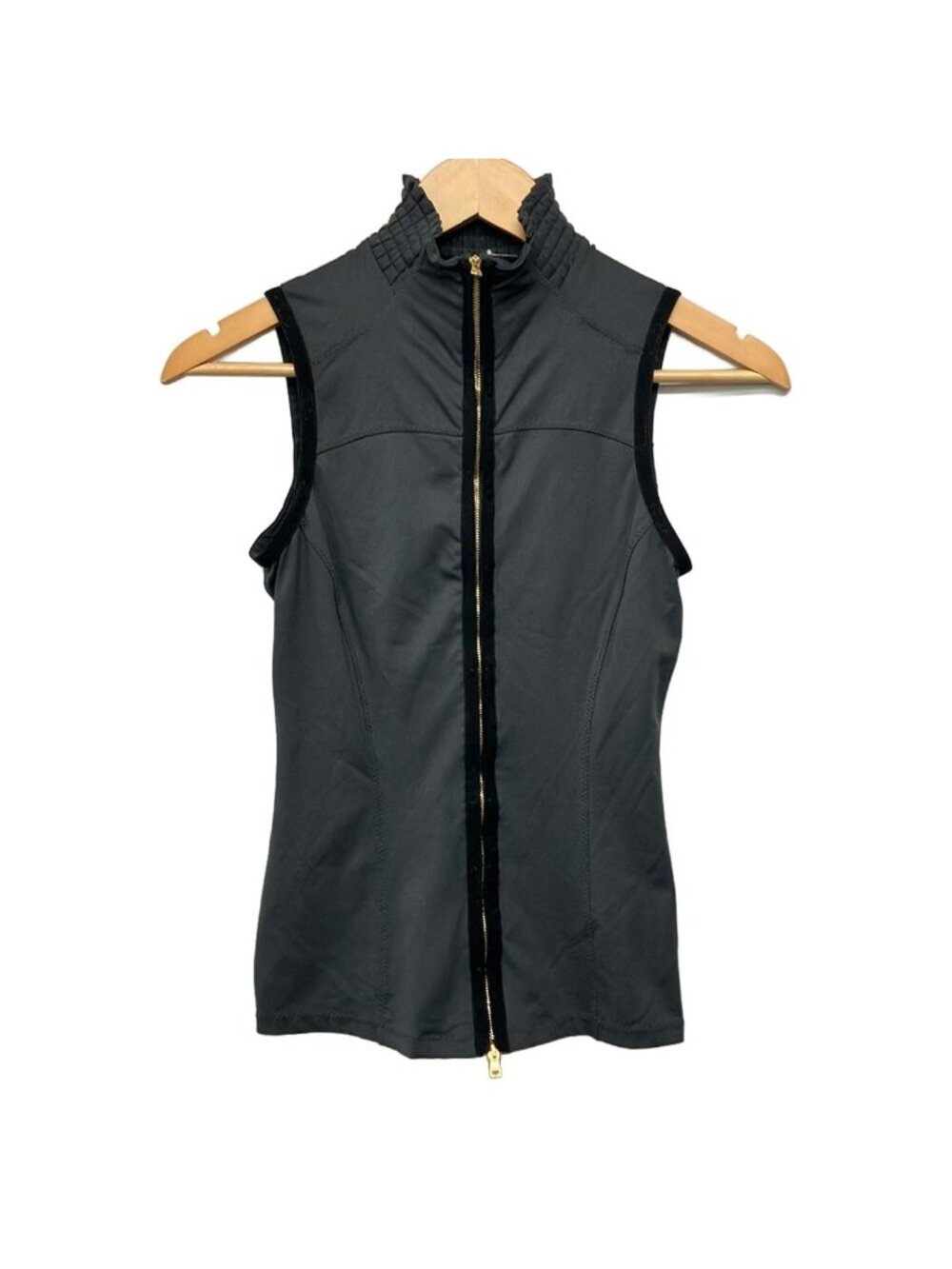 Gucci Vest XS Gray Black Zip